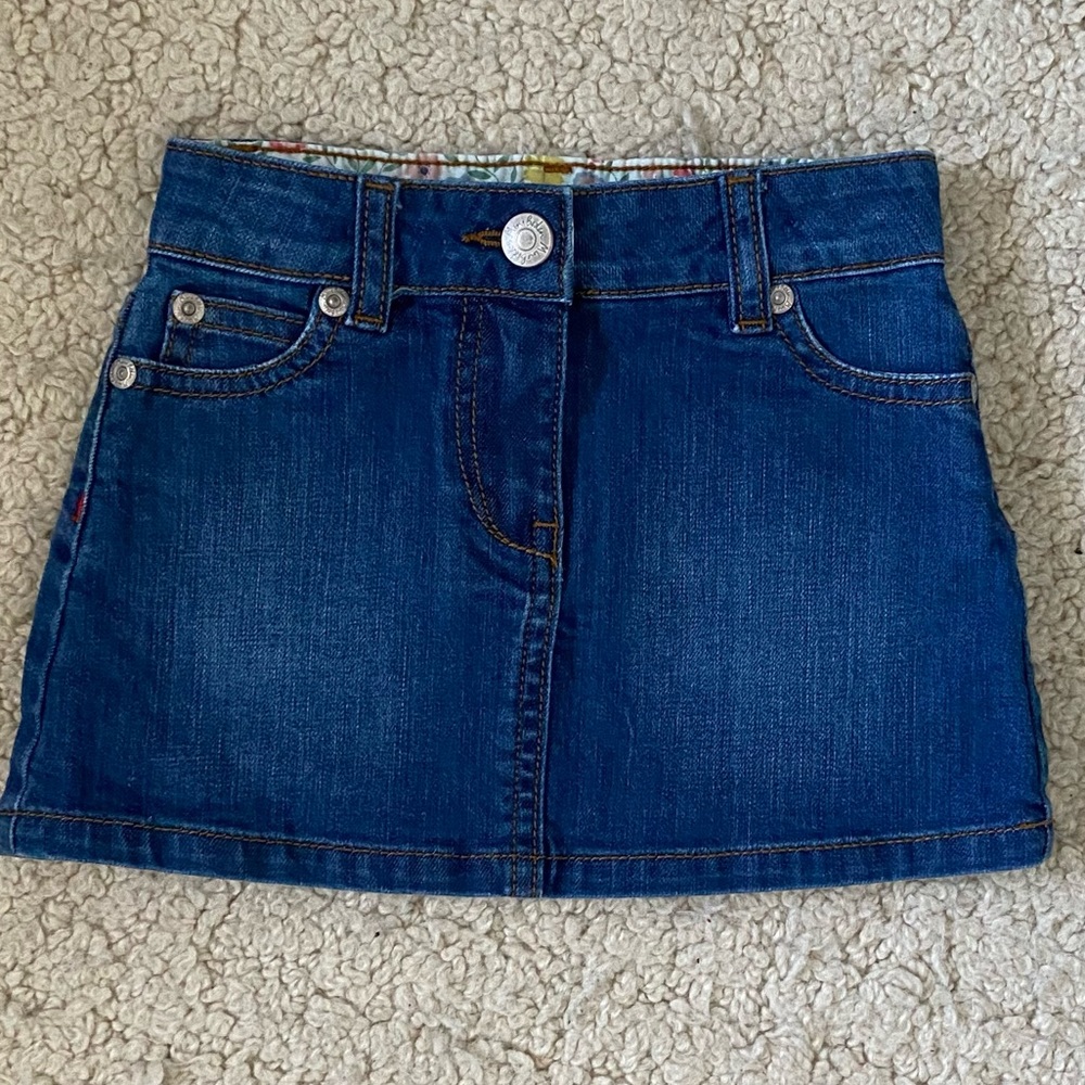 Mini Boden Jean Skirt. Size 2-3